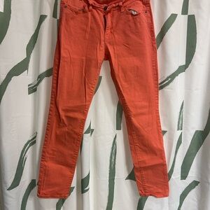 Vibrant Coral Jeans